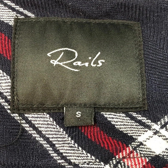 RAILS Hunter Twilight Plaid Button Down Flannel Collard Long Sleeve Shirt - Picture 5 of 8